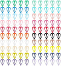 ECADY 100-Piece Metal Snap Hair Clips for Girls, Toddlers, and Kids - Perfect for Fine Hair, Thick Hair, and More - Featuring Fun Heart Designs by ECADY