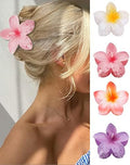 GQLV Flower Hair Claw Clips-4PCS for Thick Hair,Strong Hold Nonslip,Hawaiian,Cute Large Hair Clips,Banana Clip for Thin Hair,Hair Accessories for Women Girls Holiday Gifts (A-4pcs large colorful by Firstchoiceforqualitylife