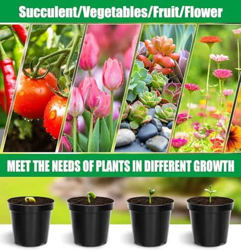 RooTrimmer 40 Pack 4 Inch Plant Nursery Pots with Mesh Pad, Sturdy Plastic Flower Planter Pots with Drainage Holes, Seed Starter Pots for Planting Seedings Cuttings Succulents Indoor Ourdoor, Black - Image 5