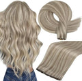 Full Shine Genius Weft Hair Extension Remy Human Hair for Women 16 Inch 50G by FullShine