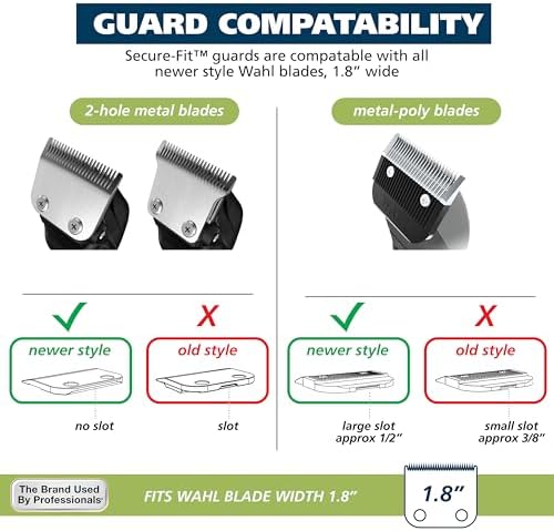 Wahl Genuine SECURE-SNAP Colored Metal Clip Guard Set, 12 Guards & Caddy - Image 3