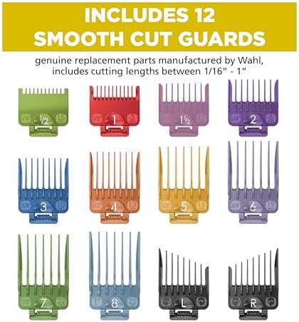 Wahl Clipper Genuine Secure-Fit™ Attachment Guard Organization Kit with Color Pro Colored Hair Clipper Guide Combs,14 Piece Premium Storage Kit Hair Clippers,Multicolor - 3291-100,(Pack of 6) - Image 4