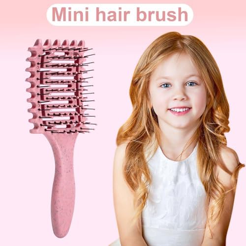 Curl Defining Brush for Curly Hair, Vented Detangling Hair Brush for Wet and Dry Styling, Curved Brush for Shaping and Smoothing Curl Clumps, Lightweight Hair Brush (2Pcs Green) - Image 5