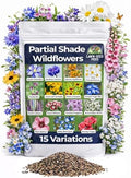 Partial Shade Wildflower Mix - (2oz) - Brighten shady spaces with vibrant blooms that flourish in sunlight. Perfect for yards, garden beds, and fence lines—bringing color where other flowers struggle! by LawnSeedFeed
