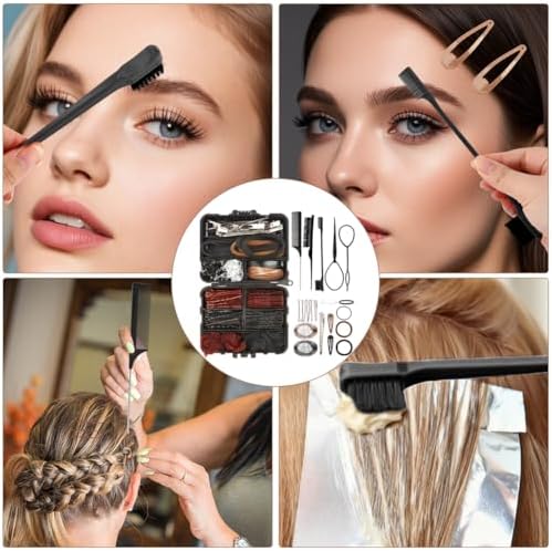 163psc Hair Accessories Kit, Bobby Pins Pins Hair Net Hairs Clips and Hairs Ties, for Women Girls Dance Ballet Cheerleading Travel with Storage Box - Image 6
