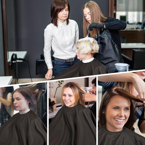 Professional Hair Cutting Cape(2 Pack), Salon Barber Cape with Adjustable Snap Closure - Image 6