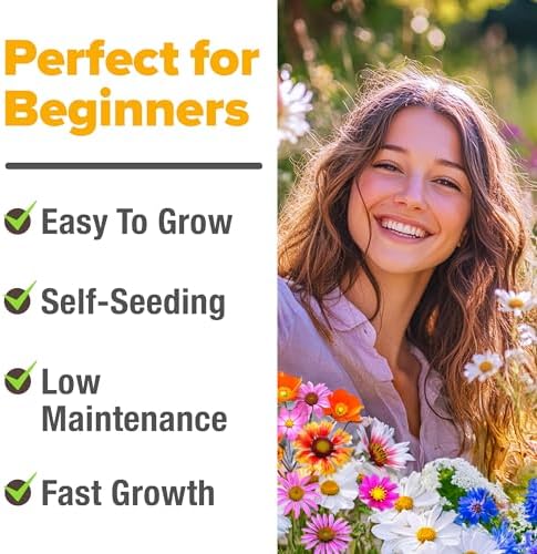 HOME GROWN 24 Wildflower Variety Mix 60,600+ Flower Seeds 2 oz - Image 4