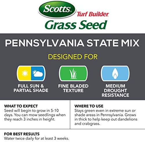 Scotts Turf Builder Grass Seed Pennsylvania State Mix, Crafted to Withstand Heat, Humidity, and Severe Winters, 3 lbs. - Image 2