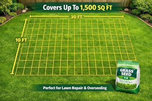 Grass Seed for Bare Spots & Lawn Repair – QUICK-2-GRO- Grows in Days – Fast Germinating Overseeding Mix for Thick Green Turf – Sun & Shade – 5 lb - Image 5