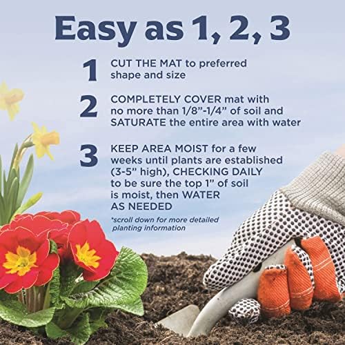 Seed Mat - Easy to Plant and Grow Garden Seeds - Creates Fragrant, Vibrant Flower Garden (Easy Care Children's Mix) - Image 5