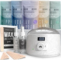 Tress Wellness Award Winning Waxing Kit for Sensitive Skin – Safe for Face & Skin, Easy to Use – At-Home Kit for Face, Bikini, Brazilian & Full Body - Digital Display, Black & White by TressWellness
