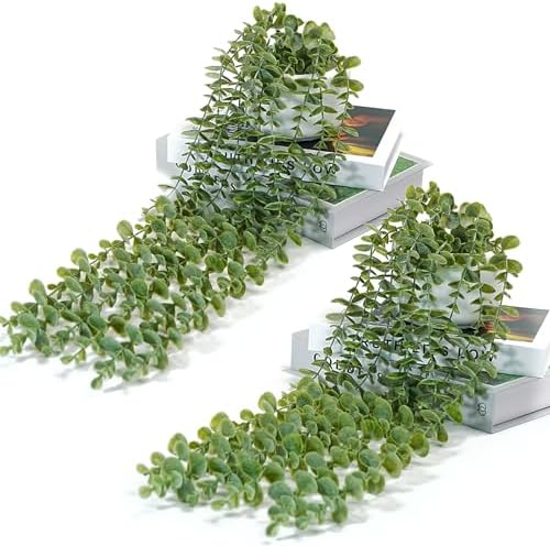 22“ Artificial Eucalyptus Artificial Hanging Plant 2 Pcs by EVERLNESTIO
