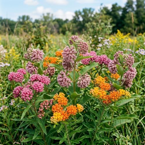 2 Mixed Milkweed Live Plants 4-7 Inches, Asclepias Butterfly Milkweeds - Image 2