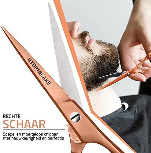 Utopia Care Hair Cutting and Hairdressing Scissors 6.5 Inch, Premium Stainless Steel Shears with Smooth Razor and Sharp Edge Blades for Salons, Men, Women and Kids, Rose Gold - Image 4