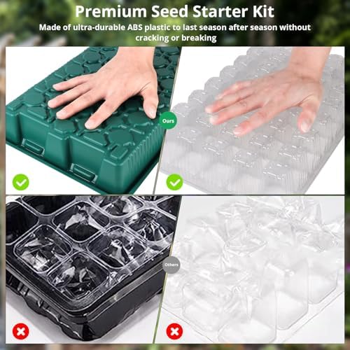 Sondiko Seed Starter Tray with Grow Light, 80 Cells Starter Kit - Image 6