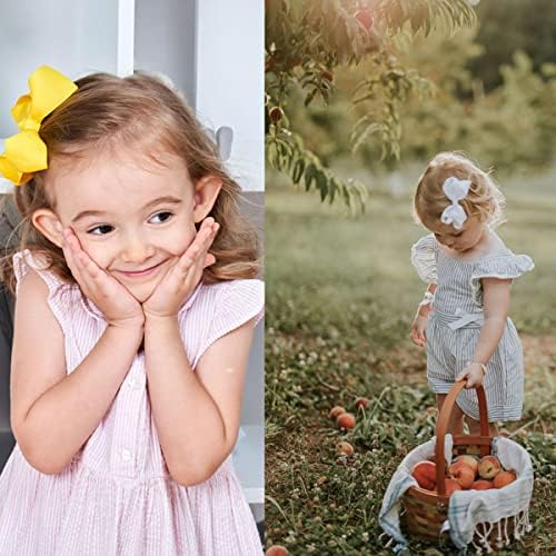 40PCS 4.5 Inch Hair Bows for Girls Grosgrain Ribbon Toddler Hair Accessories with Alligator Clips for Toddlers Baby Girls Kids - Image 5