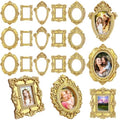 20 Pcs Mini Gold Vintage Picture Frames for DIY Wall Hanging,Craft Decor by Guuozzli