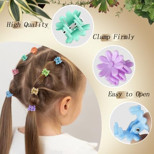 KANPRINCESS 70PCS Mini Claw Clips Small Hair Clips With Fancy Box, Flower and Colorful Designs for Women and Girls Hair Accessories Gift Set (SET3) - Image 3