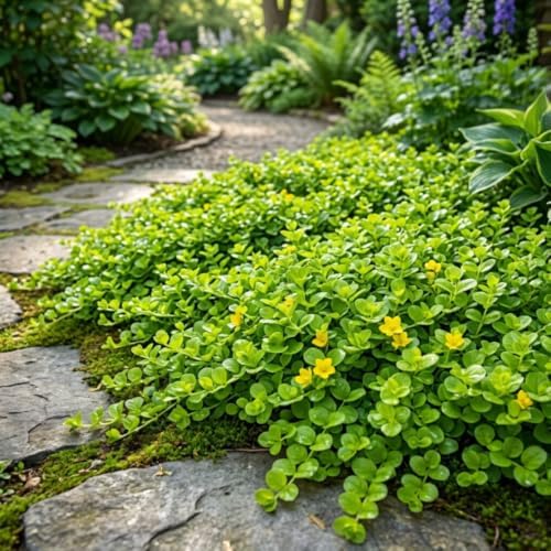 2 Creeping Jenny Starter Live Plants, Perennial Ground Cover, 1-3 Inch Tall - Image 2