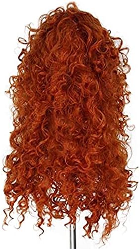 Orange Red Wig for Women Long Fluffy Curly Wig Ginger Princess Wigs - Image 4