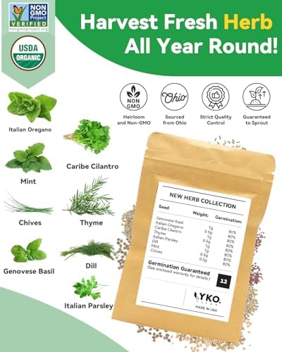 LYKOCLEAN Herb Seed Pod Kit Compatible with AeroGarden Hydroponics Growing System, Complete Indoor Gardening Supply (Herb, 16-pods) - Image 2