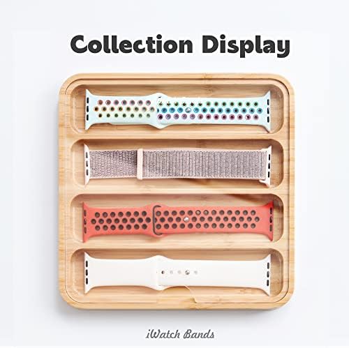 AFOOYO Wooden Watch Band Organizer - Compatible with All Apple Watch Bands - Image 3