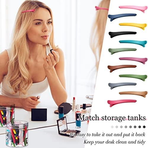 Geosar 24 Pcs Hair Sectioning Clips, Plastic Hair Clips,Colorful - Image 3