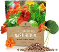 Nasturtium Seeds – Mixed Colors – Extra Large Packet – Over 200 Open Pollinated Non-GMO Flower Seeds – Tropaeolum majus by SweetYards