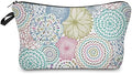 Deanfun Cosmetic Bag for Women, Mandala Flowers Waterproof Makeup Bags Roomy Toiletry Pouch Travel Accessories Gifts (51561) by Deanfun