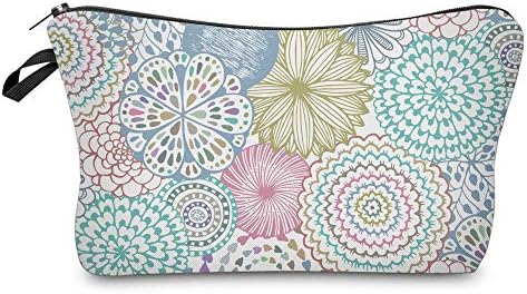 Deanfun Cosmetic Bag for Women, Mandala Flowers Waterproof Makeup Bags Roomy Toiletry Pouch Travel Accessories Gifts (51561) by Deanfun