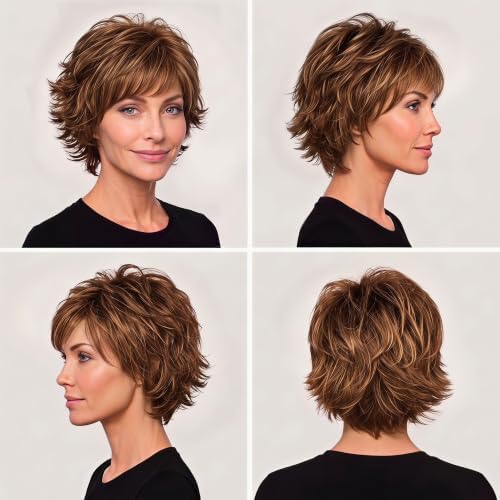Raquel Welch Women's All-Over-Layers Short Red Wig, VOLTAGE - Image 4
