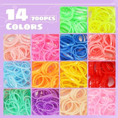 940Pcs Cotton Hair Accessories Set with Bow Clips, Rubber Bands, Elastic Holders, and Organizer Box for Girls and Toddlers - Image 3
