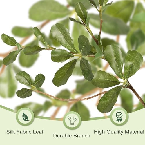 LYERSE Black Olive Tree Artificial 8ft with Natural Trunk, Realistic Leaves - Image 2