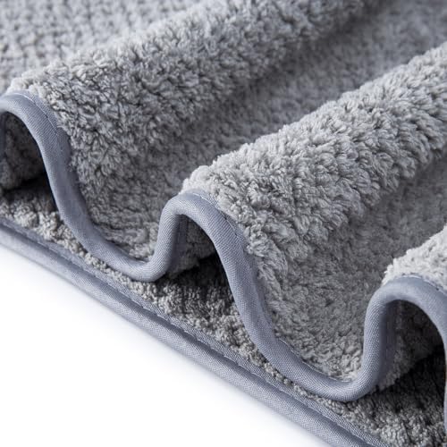 MaopaoBeauty Washcloth Set for Bathroom - Quick Drying - Ultra Soft Microfiber Absorbent Towel for Bath Fitness, Gym, Shower, Hotel, and Spa - 13x13 Inch | Set of 6, Grey - Image 5
