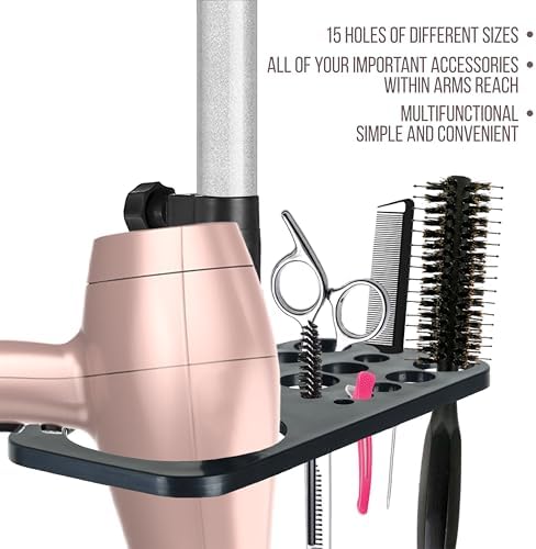 ZQIAN BEAUTY Wig Stand Tripod 50 Inch Metal Wig Mannequin Head Tripod Stand For Hairdressing Training Head Adjustable Wig Tripod Stand with Tool Tray (Silvery, Mannequin Head Not Included) - Image 3