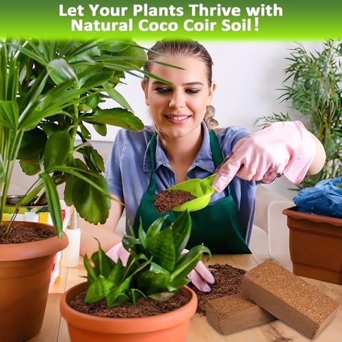 Legigo 6 Pack Coco Coir Bricks for Plants- 100% Organic Coconut Coir Soil - Image 5
