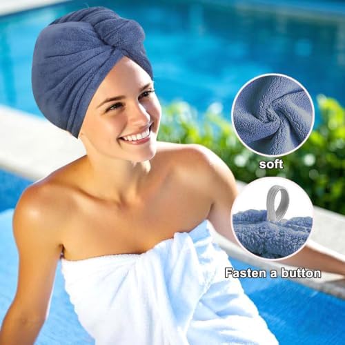 Microfiber Hair Drying Towel Wrap,Hair Turbans Towel for Wet Hair - Image 3