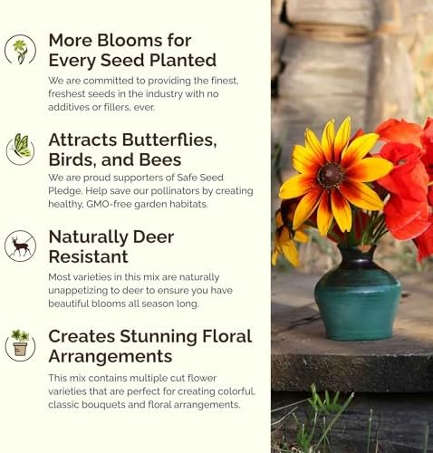 Eden Brothers Southeast Wildflower Mixed Seeds for Planting, 10 lb - Image 4