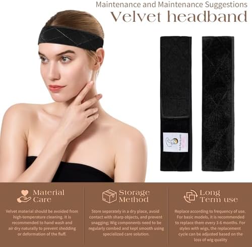 Wig Grip Band for Half Wig - Velvet Bands for Women Non Slip - Image 2
