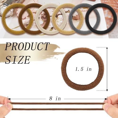 Kanprincess Nylon Hair Ties, 100PCS No-Damage Soft Bands for Women - Image 2