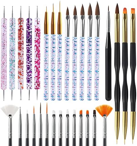 Artdone 31pcs Nail Art Brushes Tools Set Dotting Tools for Gel Polish by Artdone