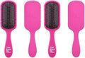 The Knot Dr. for Conair Hair Brush, Wet and Dry Detangler, Removes Knots and Tangles, For All Hair Types, Pink (Pack of 2) by conair