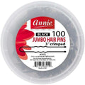 Annie Jumbo Hair Pins 3" Black Crimped And Ball Tipped 100ct by AnnieInternational