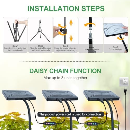 Tabletop Grow Lights for Indoor Plants with 5 Mode Timer - Image 5