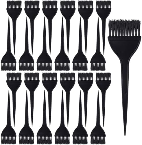 24 Pack Hair Dye Brushes, Color Tint Applicator, Hair Coloring Dying Brush Kit for Solon Black by Tbestmax