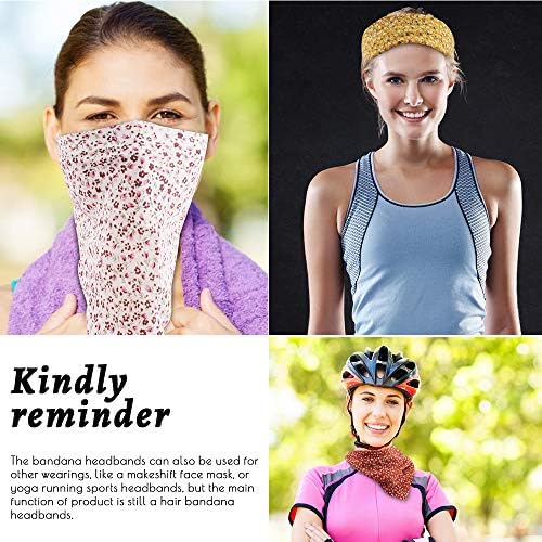 TOBATOBA Floral Hair Scarf Headband 5 Pcs Hair Bandanas Chiffon Boho Headbands for Women Elastic Head Bandana for Women Girls Hair Accessories - Image 6
