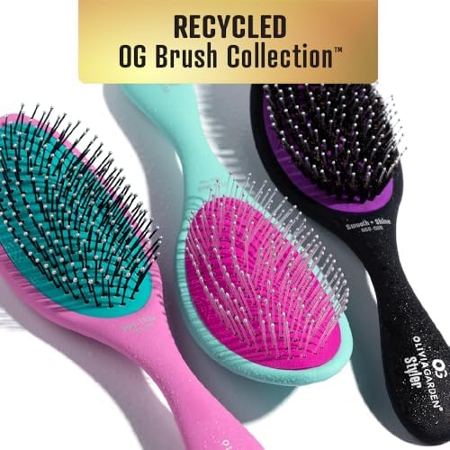 Olivia Garden Aurora Detangler Brush for Wet and Dry Fine to Medium Hair - Detangling Brush for Women, Men, Kids - Image 4