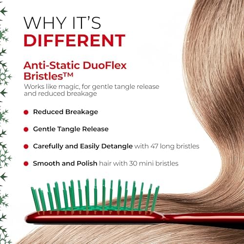 UNbrush Mini Holiday Hair Brush for Pain-Free Brushing On All Wet/Dry Hair Types - Image 5