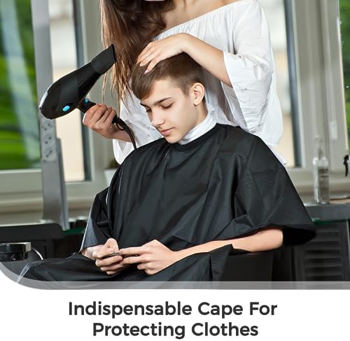 12 PCS Barber Cape, Waterproof Shampoo Capes With Snaps Buttons Closure, Large Hair Cutting Salon Cape Barber (57 x 47 Inch (As shown, 12 PCS) - Image 2