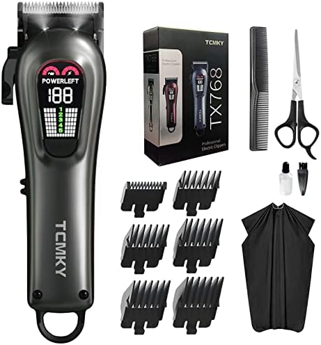 TCMKY Hair Clippers for Men Barber Clippers Rechargeable Hair Trimmer Kit by DESIGNFORDAILYMALEHAIRCUT
